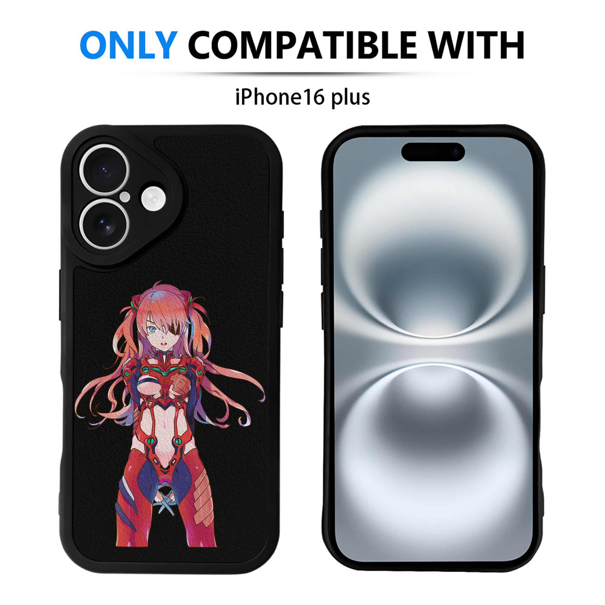 （画像用） EVA 新世紀エヴァンゲリオン 【iPhone 16シリーズ対応】シリコンスマホケース（レザー調） 材質：シリコン